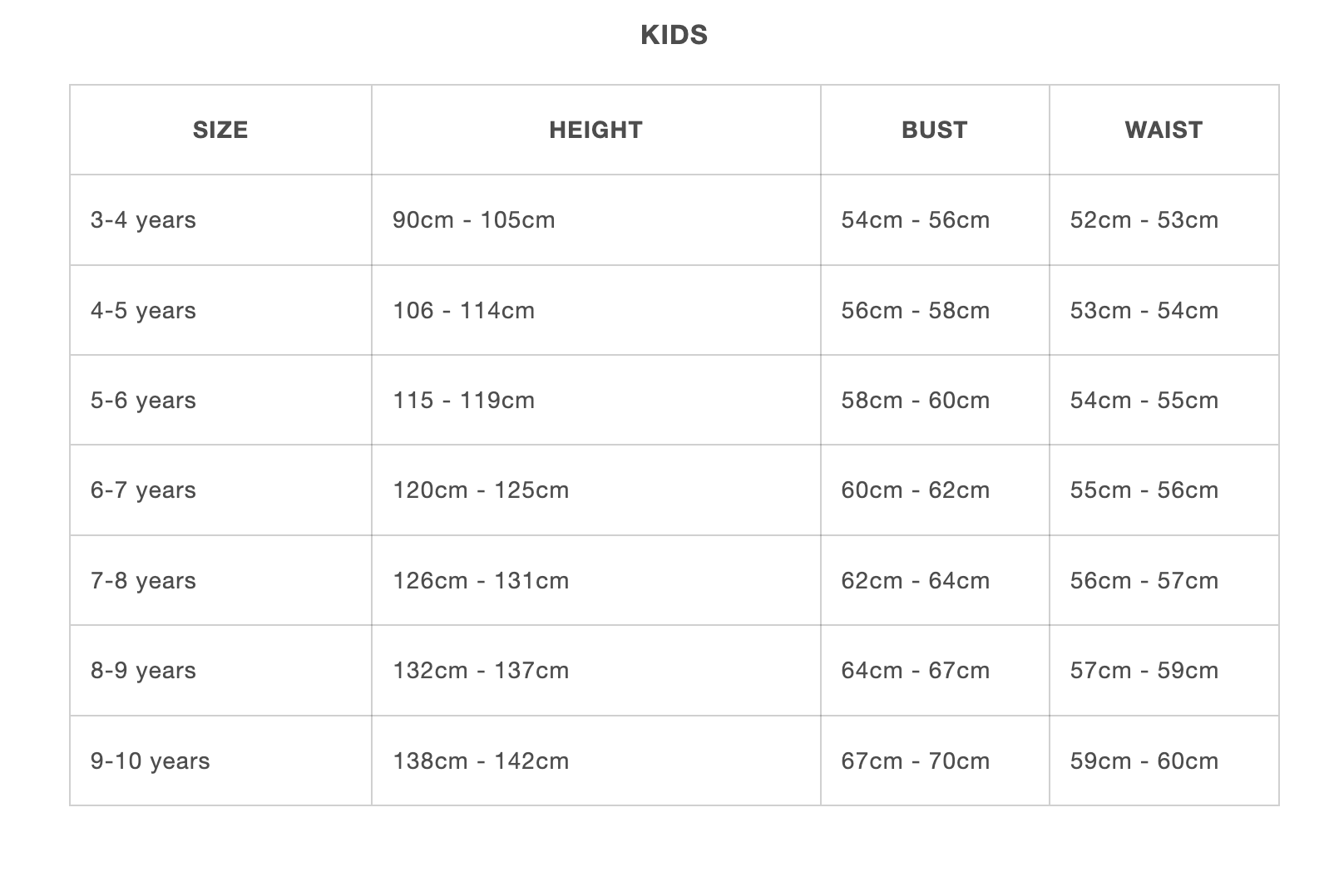 Tiny Necessities older girl sizing guide.png